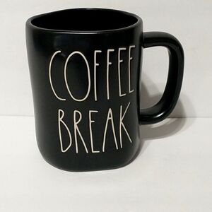 Rae Dunn black coffee mugs /COFFEE BREAK